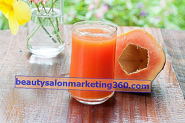 Papaya juice for at løsne tarmen